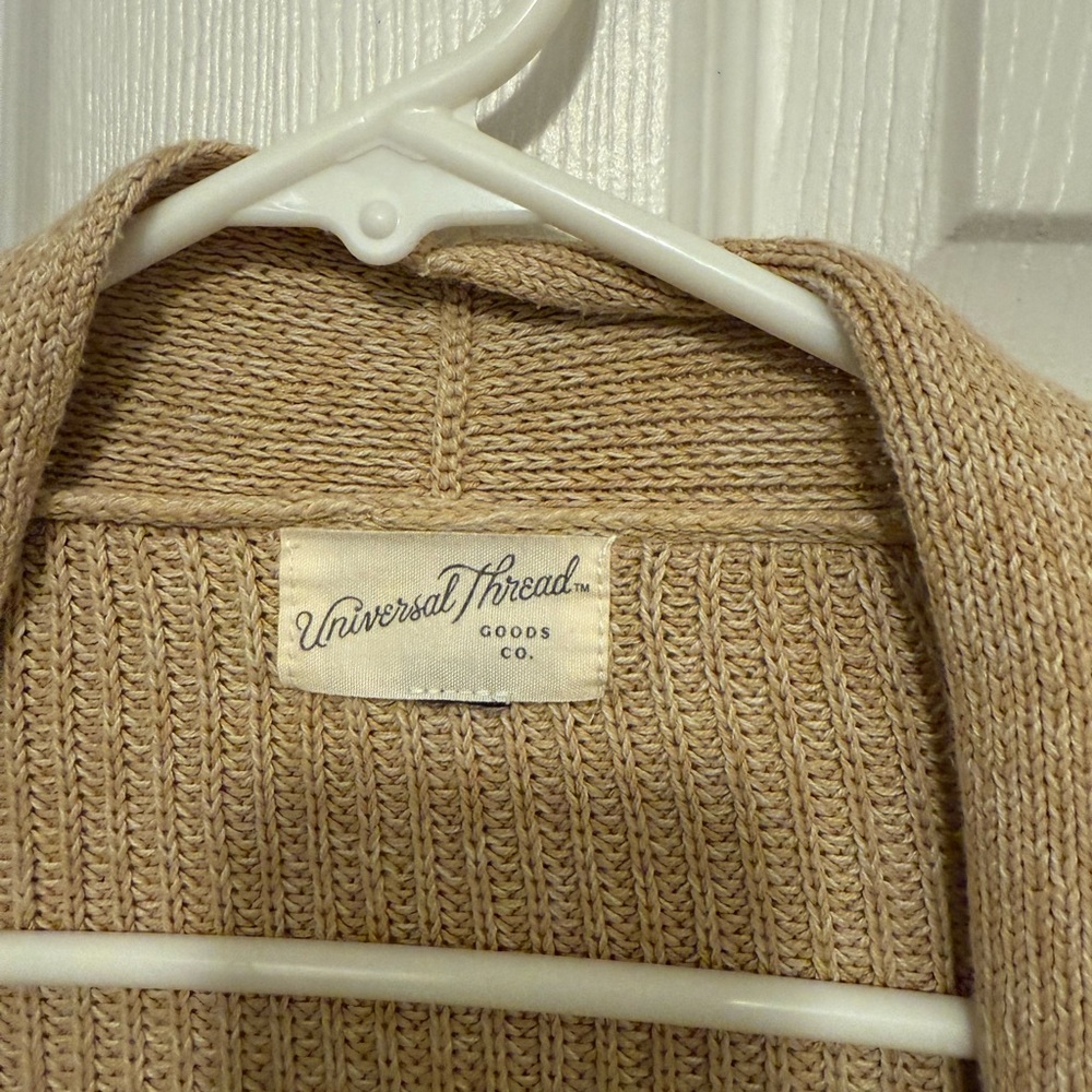 Universal Thread Beige Open-Front Cardigan - Picture 2 of 4